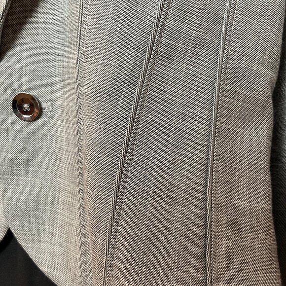 WHBM NWT Quality Detailed Blazer Jacket Sz 14 Gray *Coupon Eligible* Orig $158 - Picture 10 of 13